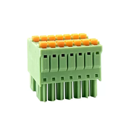 3.50mm Male Pluggable terminal block double ：RHTBYMCC-3.50